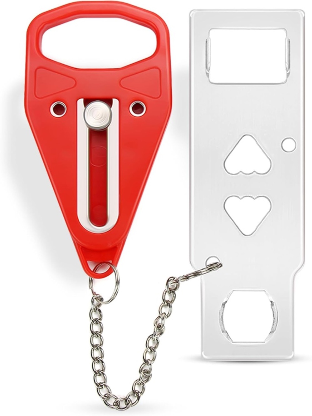 Rerishom Portable Door Lock, Hotel travel Door RED